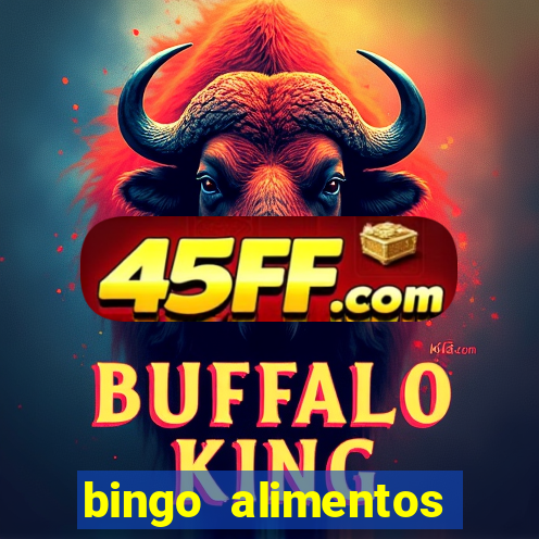 bingo alimentos para imprimir